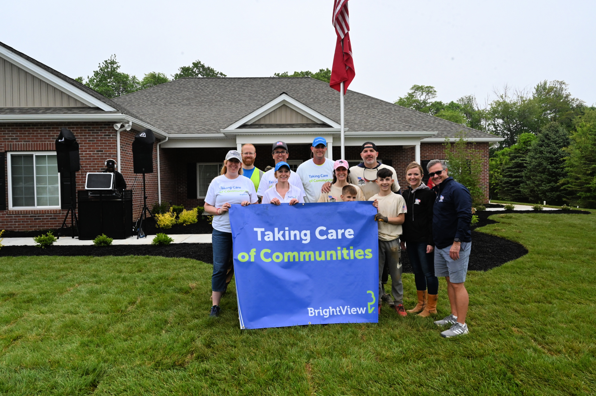 Veteran's New Home Completed Thanks to BrightView Donation